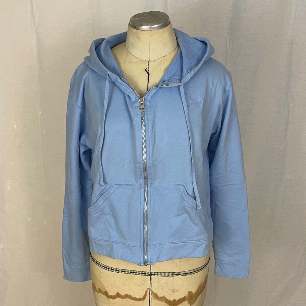 Danskin Women's Blue Zip Up Hoodie Jacket Size Medium